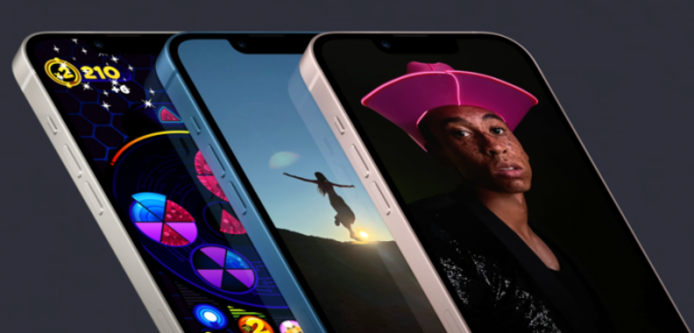 iPhone 13 screen on hero image