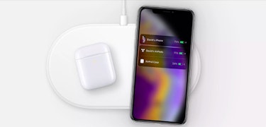 Apple shows off iPhone XS being charged using AirPower mat