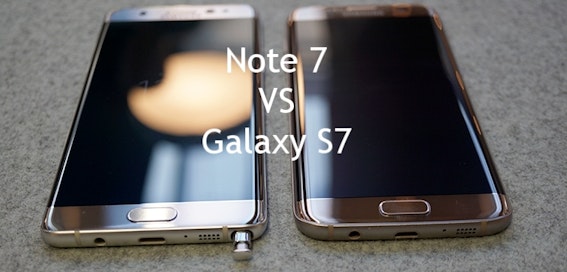 Samsung Galaxy Note 7 vs Samsung Galaxy S7 head to head review
