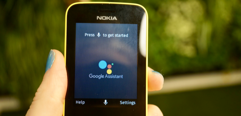 Nokia 8110 Google Assistant hero size