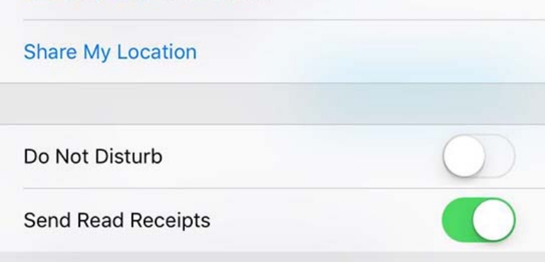 iphone read receipts off but still showing