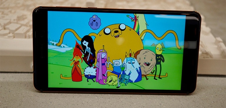 Nokia 6 screen Adventure Time hero size