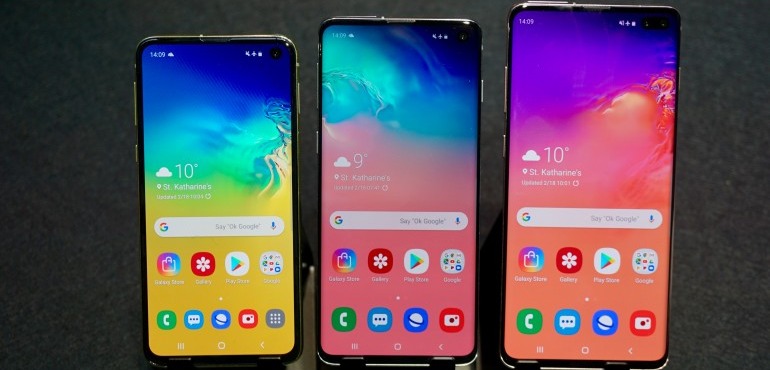 samsung s10 home screen layout